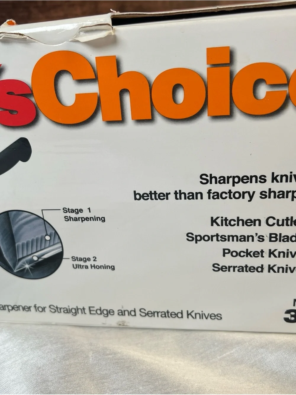 Chef’s Choice Diamond Ultra Hone Electric Knife Sharpner #312 straight /serrated